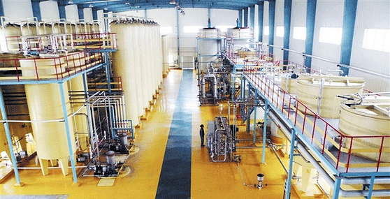 Línea de producción de goma xantana