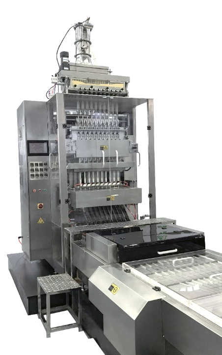 Máquina TR de múltiples vías para envasar productos granulados en sobres alargados