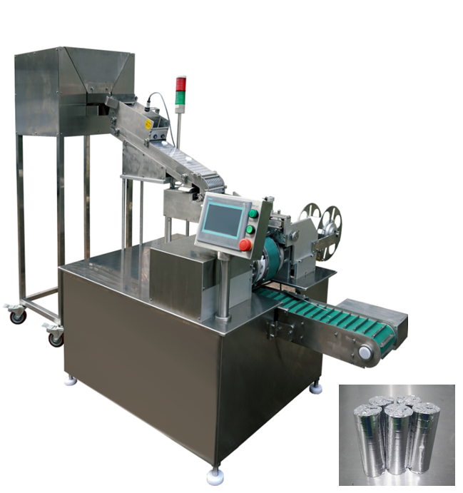 Máquina TRFW-4 de envoltura en aluminio y papel