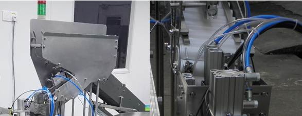 Componentes de alimentación de tubos y control de la TRTF-3