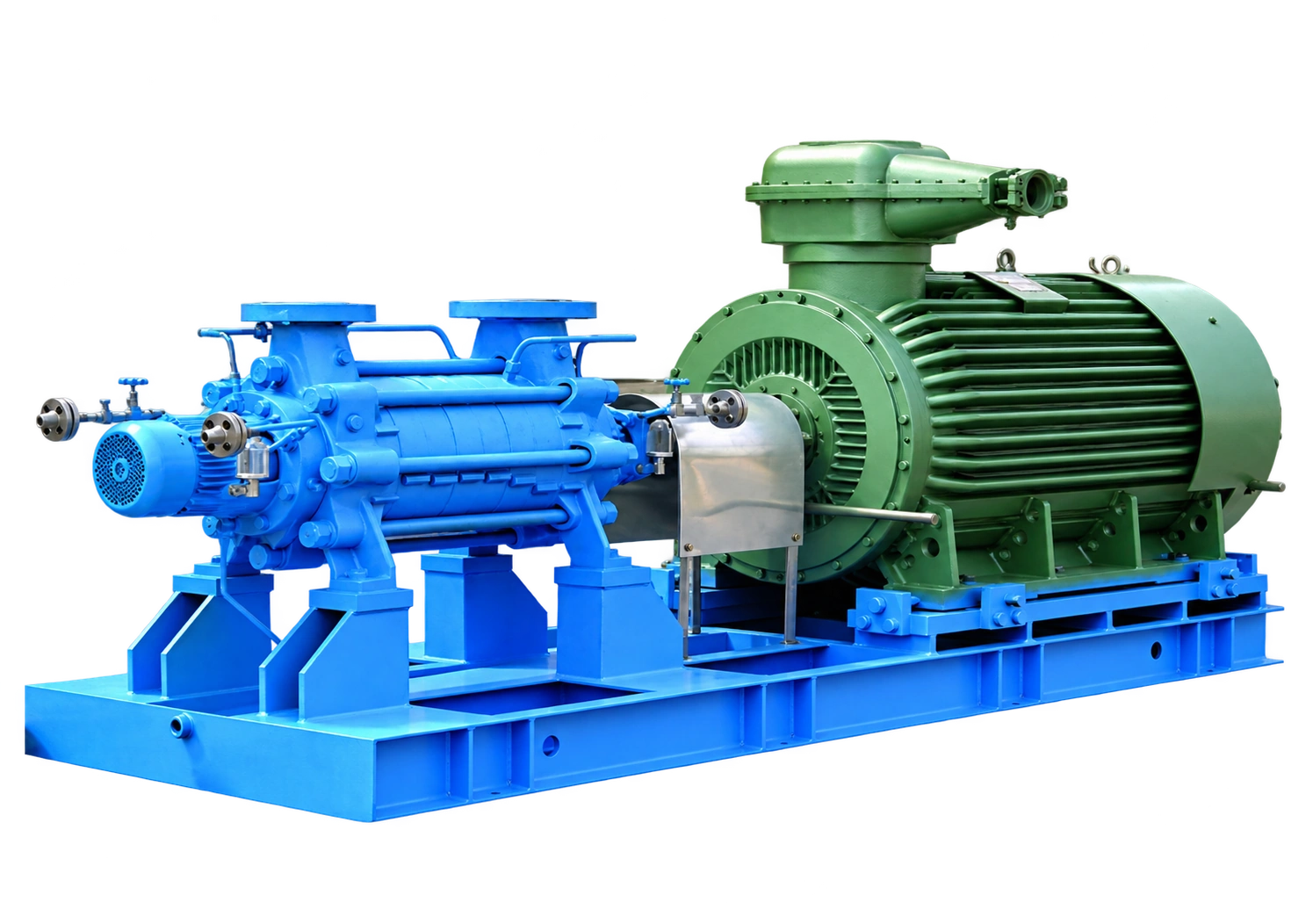 Conjunto de bomba BB4 de secciones anulares y motor.