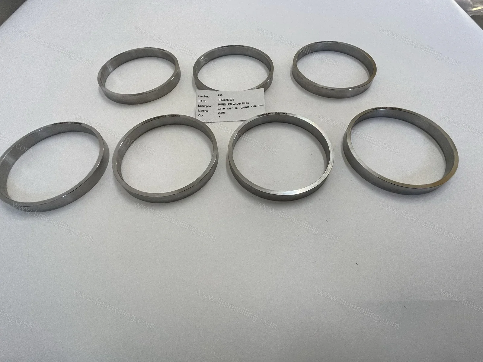 Anillo de desgaste del impulsor SULZER GSG CP ASTM A487 CA6NM 12