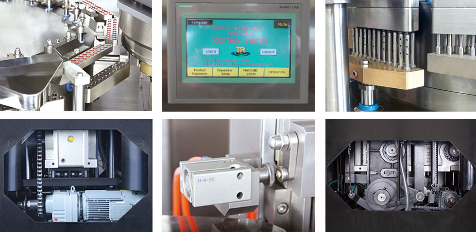 máquina llenadora automática de cápsulas