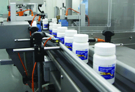 Línea de envasado farmacéutico