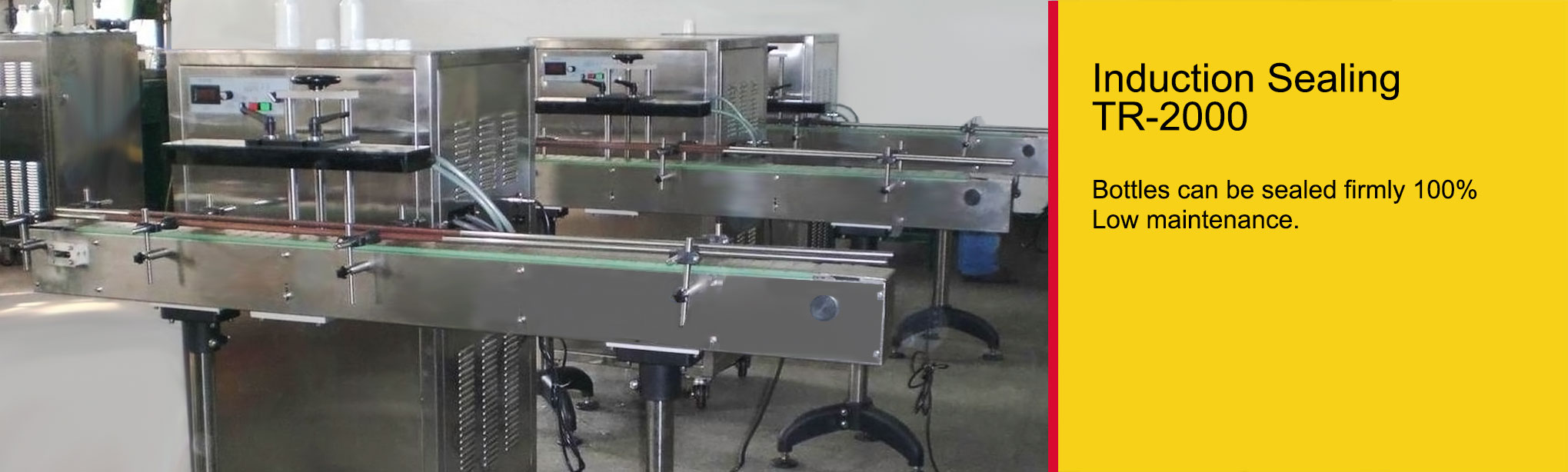 Sellador de papel de aluminio por inducción — Equipo Time Rolling