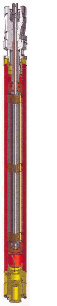 Corte de motor de inducción sumergible